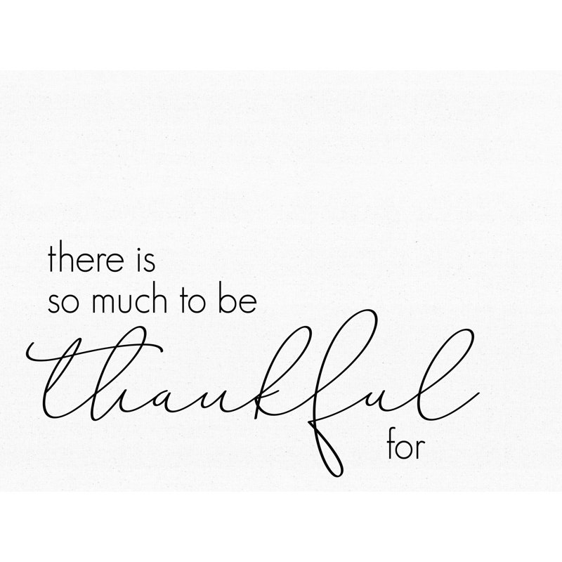 So So Thankful - reproduction d'art sur toile tendue, H 36 po x l 48 po