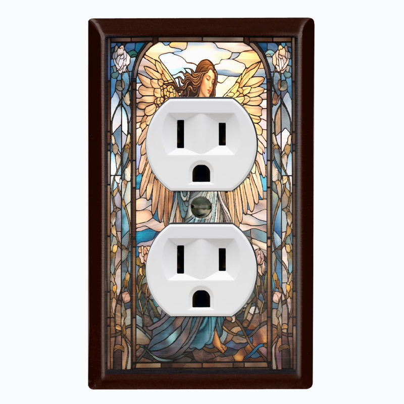 Christmas Festive Tree Lights 1 - Gang Toggle Light Switch Standard Wall Plate