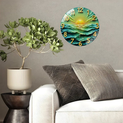 Horloge murale 12 po Ocean