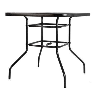 Hermínio Square Metal Outdoor Dining Table , 31.5'' in. W 31.5'' in. D