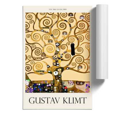 The Tree of Life Print by Gustav Klimt - Frameless Print