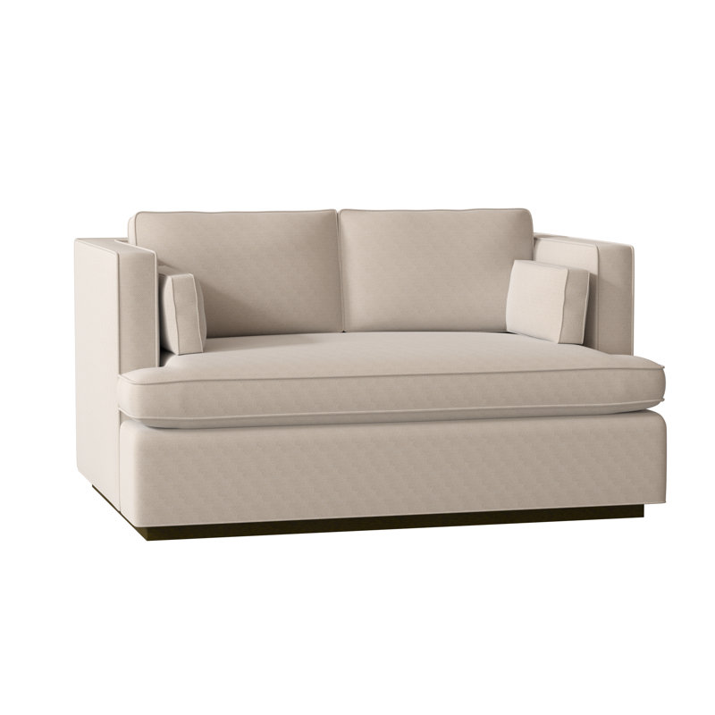 Central Park Upholstered 59'' Loveseat, Elizabeth Bone, Sable