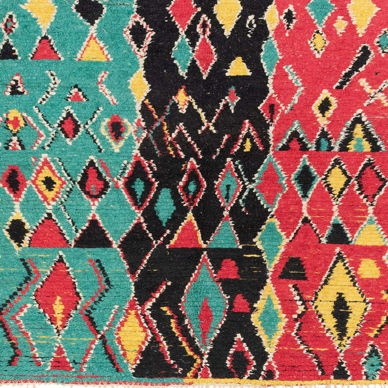 Abstract Indoor Rug, Square 7'