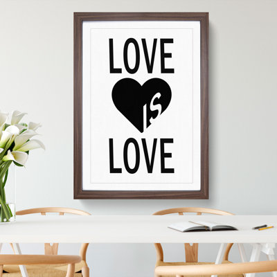 Love Is Love - Picture Frame Typography