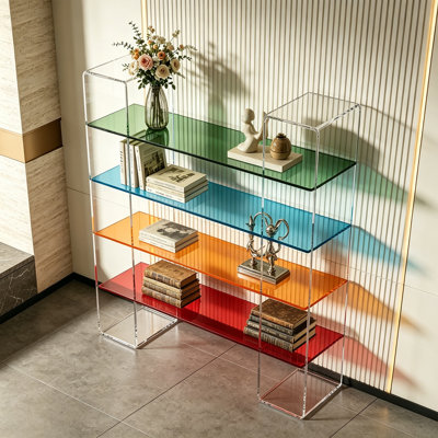 Colourful Acrylic Display Shelving Bookcase