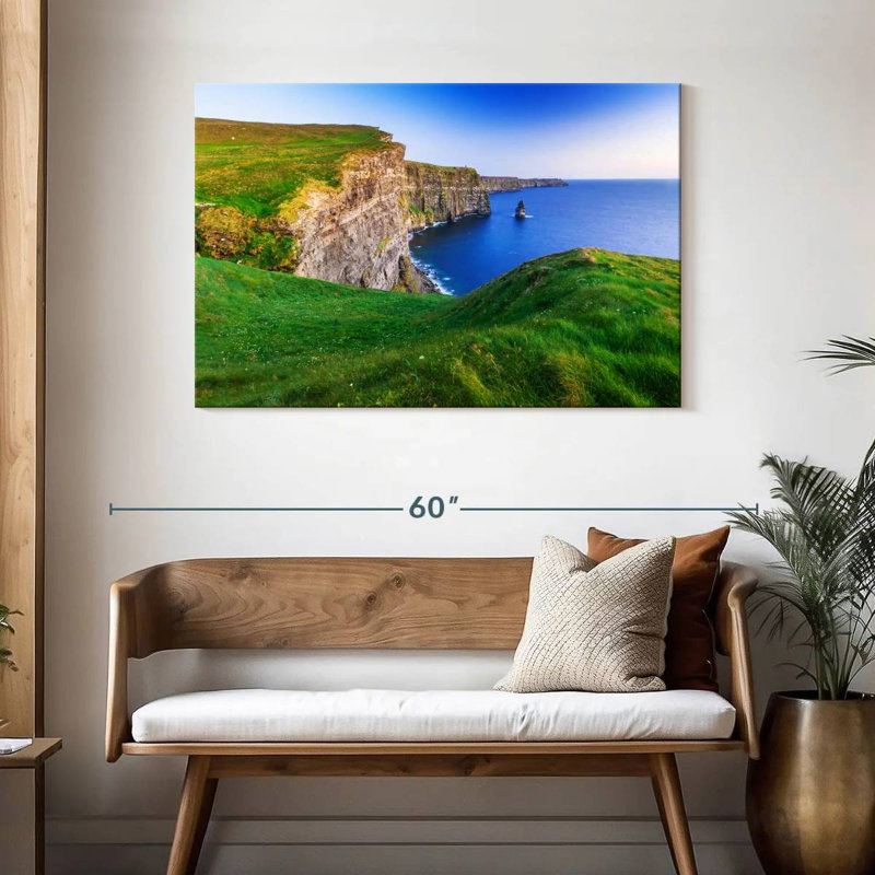 Tergel, falaises de Moher, verdure, H 30 po x l 45 po