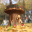 Tabouret rond en résine 12,6 po Squirrel