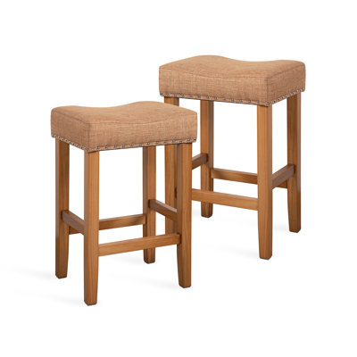 Mulaykah Shaws Stool (Set of 2)  24.4''  Wood DIY 