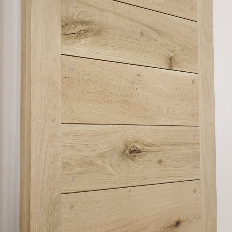 Solid Oak Barn Door, Unfinished