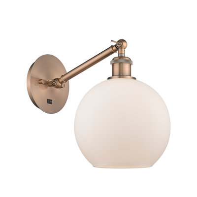 Applique murale 1 lumière 8 po avec bras ajustable Shauna