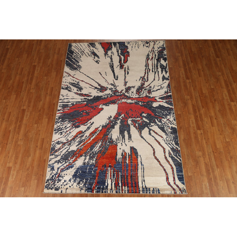Cotton Abstract Indoor Rug