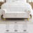 55''W Linen Upholstered Storage Bench for End of Bed with Solid Wood Legs, Beige Bench with Storage for Queen Bed-114292832-130668633