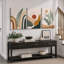 «Mid Century Modern Boho Sun Forest Plant», ensemble de 3 impressions sur toile-73721019-124834409