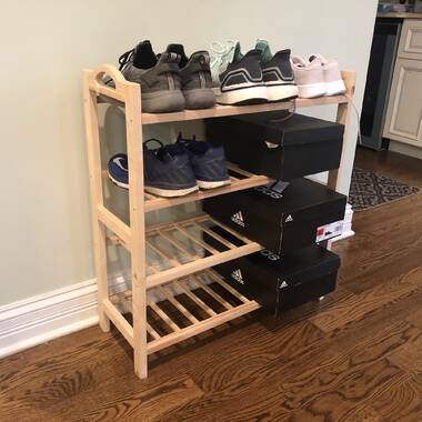 Wildon Home® 12 Pair Solid Wood Shoe Rack