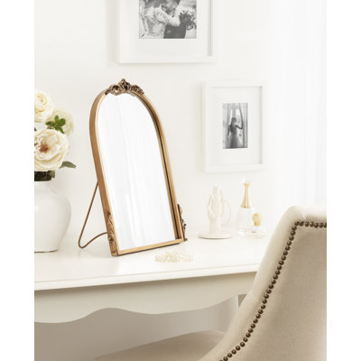 Brewerton Metal Arch Tabletop Mirror