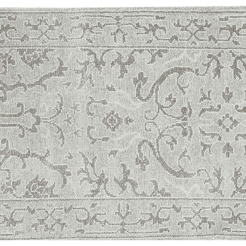 Hand-Knotted High-Quality Light Blue Runner