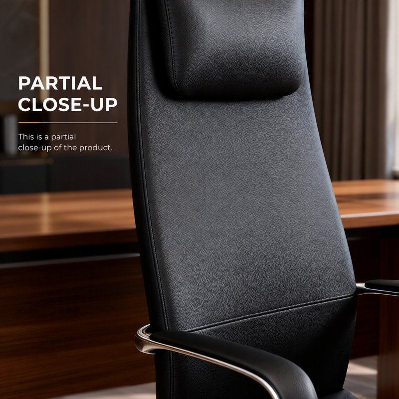 Chaise ergonomique à dossier haut avec assise réglable et roulettes à roulement fluide, idéale pour le confort et la mobilité dans tout espace de travail.