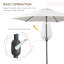 270cm Tilt Beach Parasol