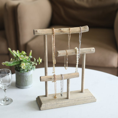 Wood Jewelry Stand