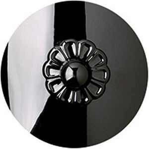 Esteracae 3 Light 18in x 11in Semi-Flush Mount in Heirloom Gold with Clear Radiance Crystals, Jet Black