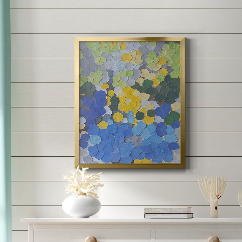 Lake Como Garden Premium Framed Canvas - Ready to Hang, Gold, 24" H x 20" W