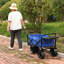 Chariot de plage pliant Wagon Garden (bleu)