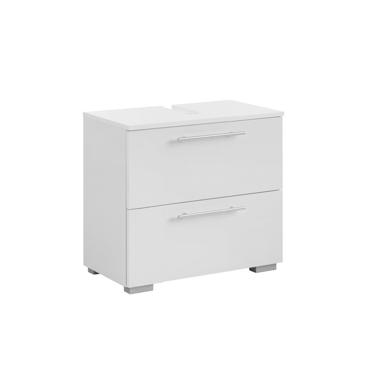 Flosi 60.2cm Single Bathroom Vanity Base Only, White