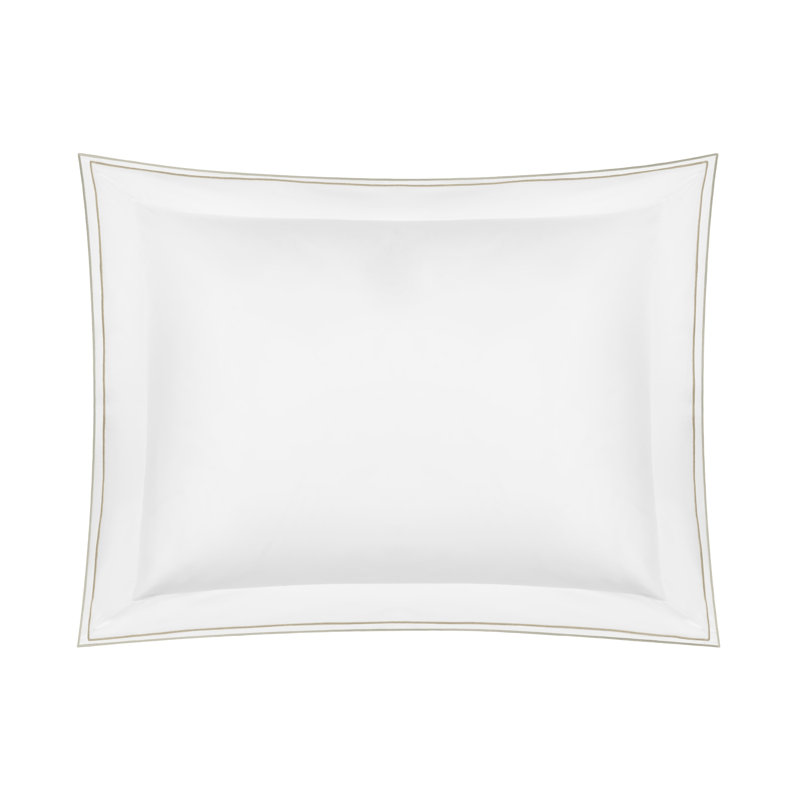 Hugo Sham, Euro, White/Cappuccino/Sterling