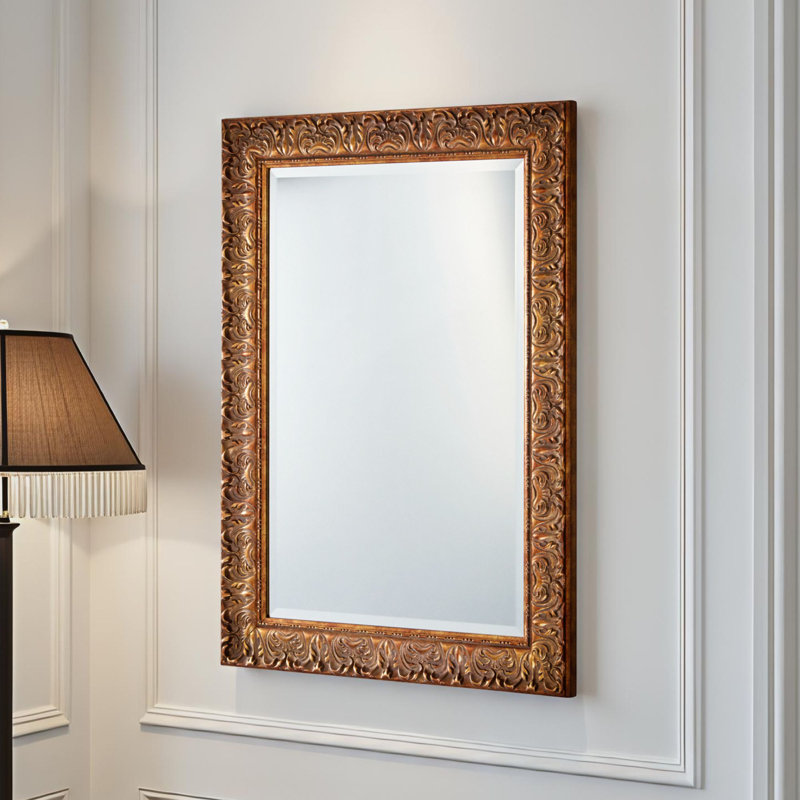 Rectangle Mirror, Gold, 77 cm H x 62 cm W