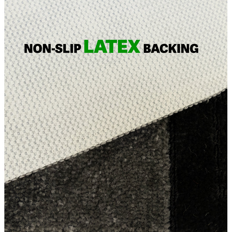 Tapis d'escalier en latex lavable antidérapant, Gris, 15