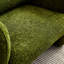 Tissu de velours moderne de 34 po simple, avec coussin de soutien, pour appartement, bureau, salon, structure, siège à assise mi-moelleuse, support lombaire, rembourrage en mousse de bois massif-135420811
