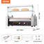 VEVOR Hot Dog Roller, 5 Rollers 12 Hot Dogs Capacity with Cover