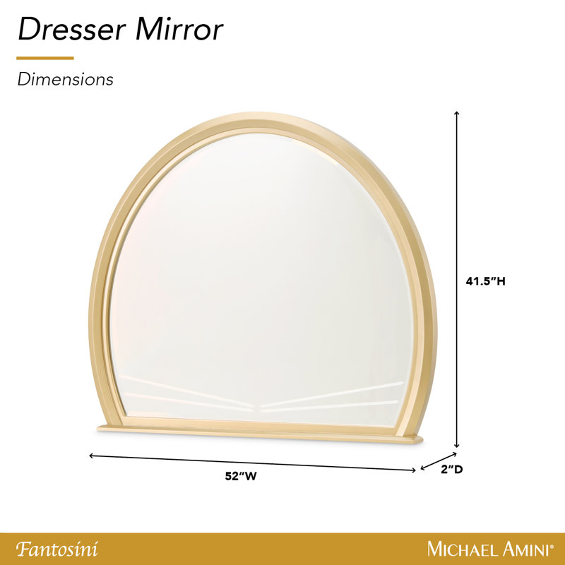 Fantosini Dresser With Mirror - Creamy Pearl