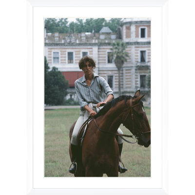 «Oliva Salviati on Horseback», Slim Aarons, juin83