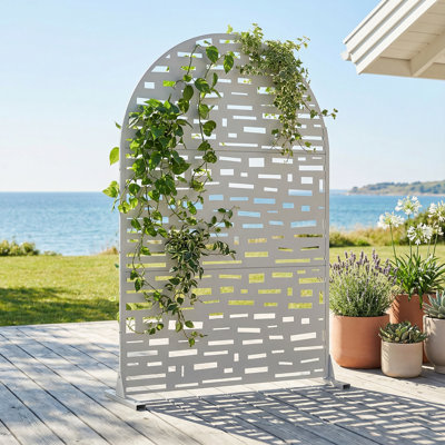 Gerald 72 x 47 Inch Metal Outdoor Privacy Screens