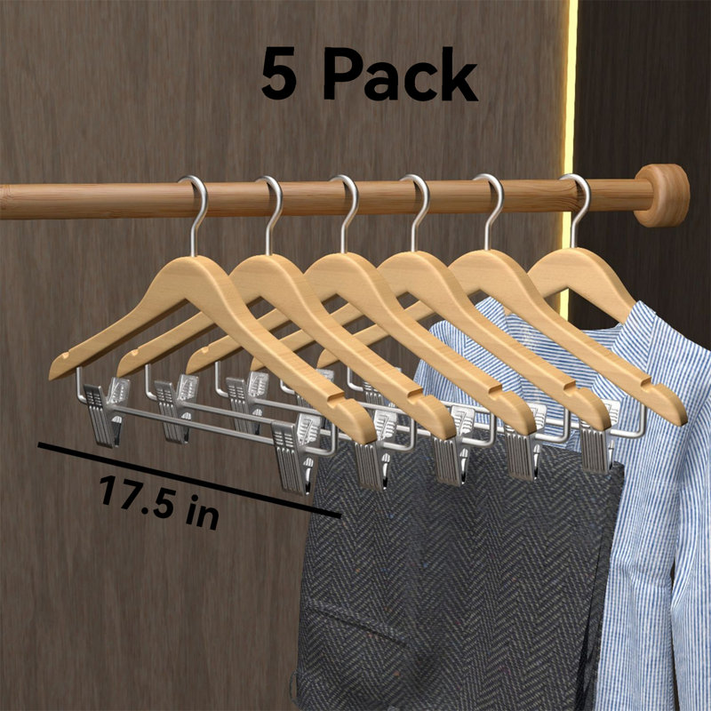 Cintres à vêtements professionnels - Système de serrage sans pli, 5