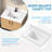 30" Modern White Quartz Stone Rectangular Bathroom Vanity Top With Sink