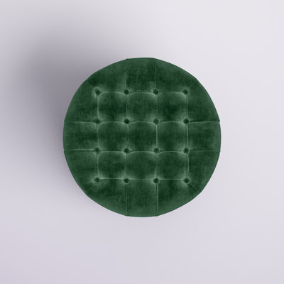 Briana Velvet Tufted Round Storage Ottoman