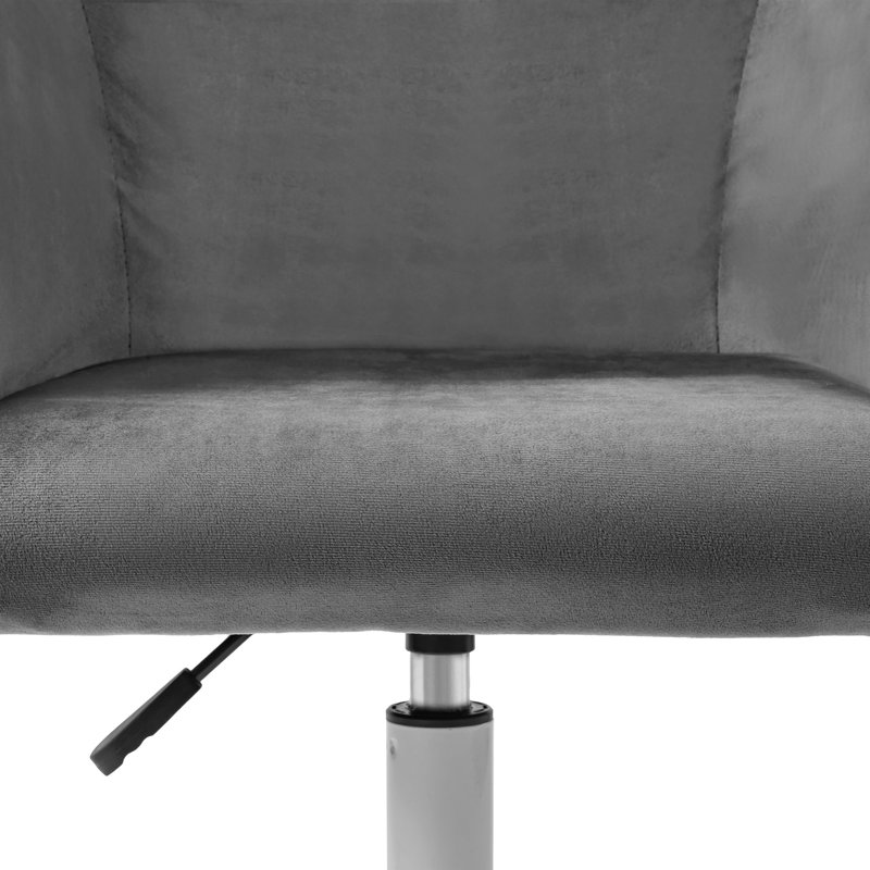 Decoste Velvet Office Chair, Grey