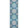 Premium Machine Washable Prisco Teal Rug