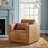 Calabrese Upholstered Swivel Armchair