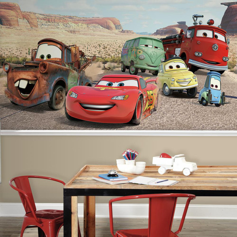 Panneau mural très grand Disney Cars 10,5 pi x 72 po de Moose Enterprise