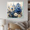 «Blue Bonnets White Flowers Bouquet I», reproduction d'art sur toile