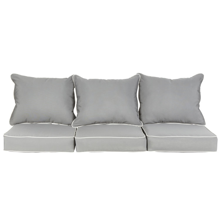 Fenna Indoor/Outdoor Seat/Back Cushion Sofa Set Birch Lane Size: 22.5 H x 67.5 W x 22.5 D