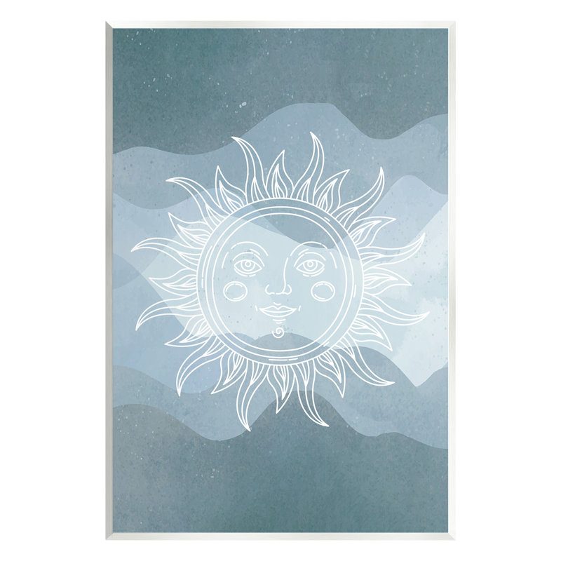 «Boho Celestial Sun» par Lil 'Rue, H 19 po x l 13 po