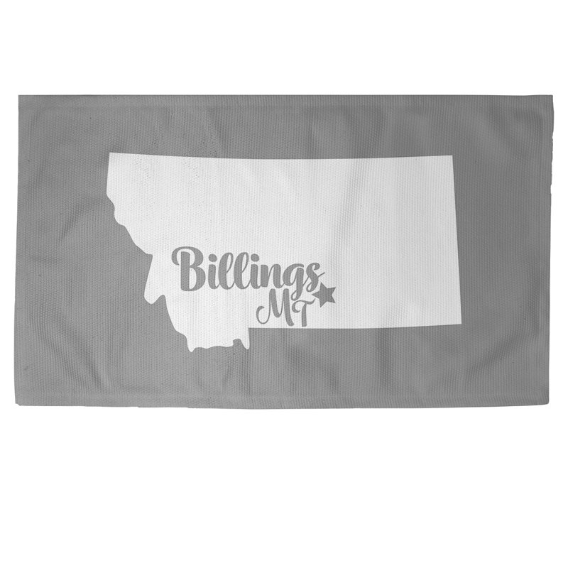 Tapis zone grise billings montana, Rectangle 5 pi x 7 pi