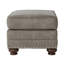 Chaise en similicuir revêtu de tissu d'ameublement gris