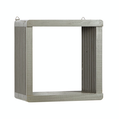 Alvera Square Accent Shelf with Hooks
