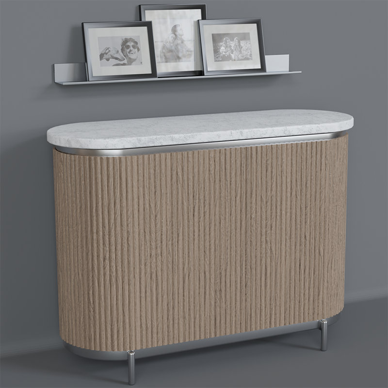 Tambour simple 3/4 po (l 12 po x L 48 po), Chêne blanc naturel