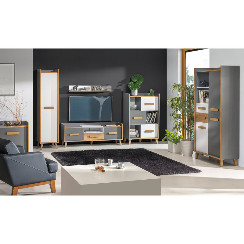 Genebern 1 Door Manufactured Wood Wardrobe
